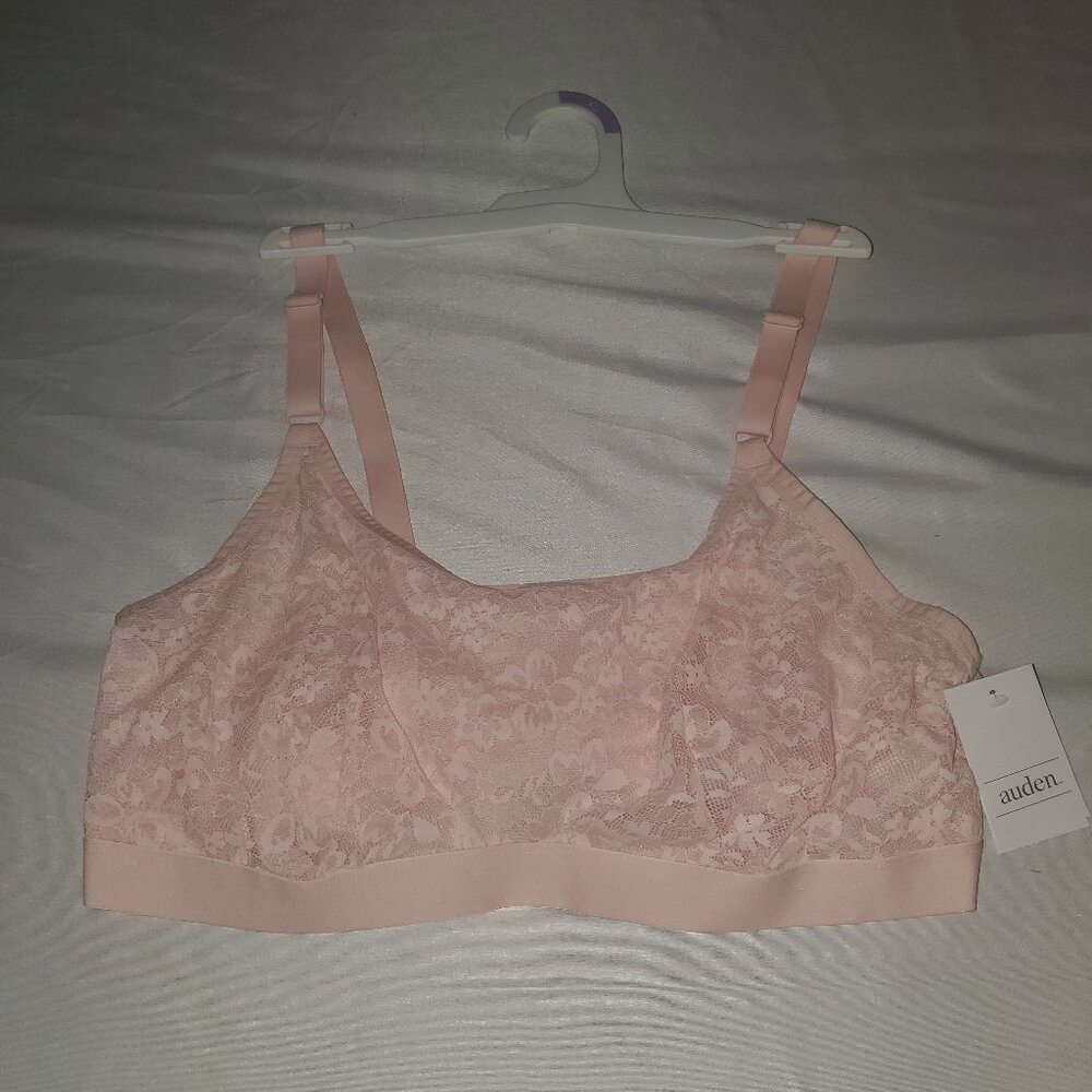 Women's Lace Bralette - Auden™ Baby Pink XL New With Tags